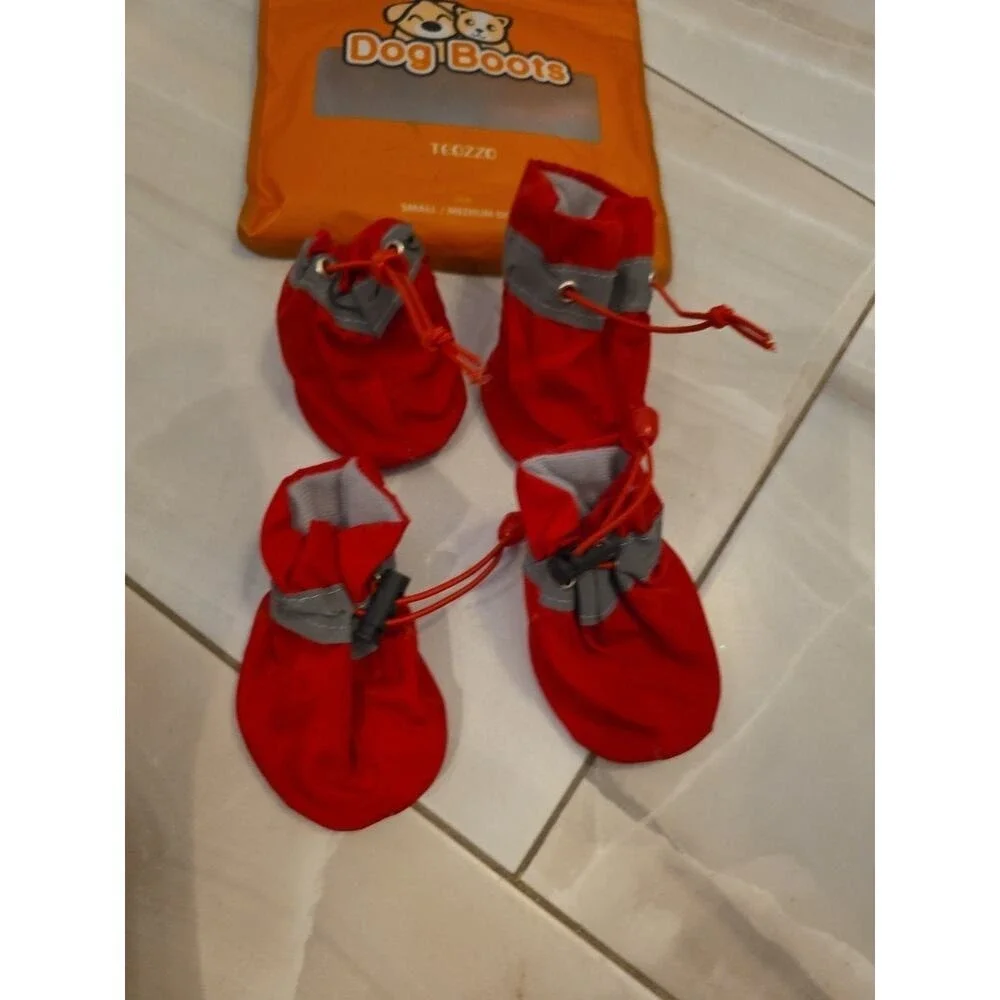 Teozzo Dog Boots For Small Medium Dogs Summer  Winter Snow Size‎ Small C1